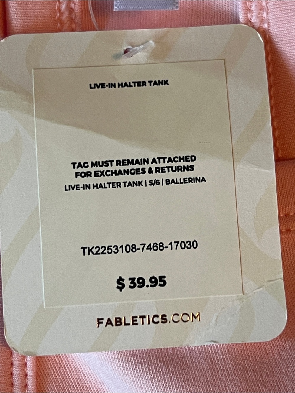 Fabletics Light Pink Racerback Tank - Picture 8 of 9